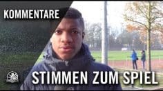 Die Stimmen zum Spiel (Niendorfer TSV – Hertha BSC, U17 B-Junioren, Bundesliga Nord/Nordost)