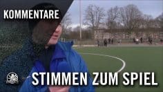 Die Stimmen zum Spiel (Nordberliner SC – Tennis Borussia Berlin, U19 A-Junioren, Testspiel)