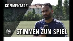 Die Stimmen zum Spiel | Nordberliner SC U17 – Berolina Stralau U17 (Abstiegsrelegation, Landesliga)