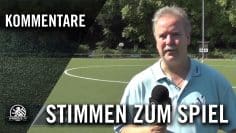 Die Stimmen zum Spiel (Nordberliner SC II – FC Concordia Wilhelmsruh II, Kreisliga A 2)