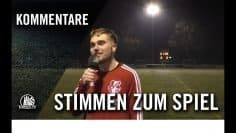 Die Stimmen zum Spiel | Oststeinbeker SV – ASV Bergedorf 85 (18. Spieltag, Kreisliga 3)
