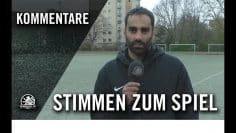 Die Stimmen zum Spiel | Polar Pinguin – SSV Köpenick-Oberspree (Kreisliga A, Staffel 1)