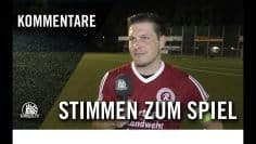 Die Stimmen zum Spiel | Rahlstedter SC – FC Bergedorf 85 (5. Spieltag)