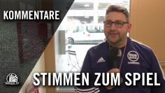 Die Stimmen zum Spiel (Rahlstedter SC – TuS Berne, U19 A-Junioren, Finale, Derpart-Pokal 2017)
