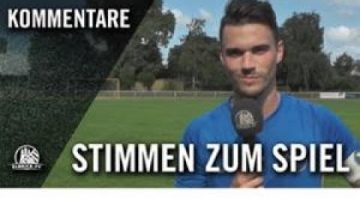 Die Stimmen zum Spiel | Rasensport Uetersen – SC Victoria Hamburg (1. Runde Pokal)