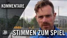 Die Stimmen zum Spiel (Ratingen 04/19 – DJK Klosterhardt, A-Junioren Niederrheinliga)