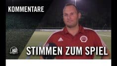 Die Stimmen zum Spiel | RG Wesseling – BC Efferen (3. Runde, Bitburger-Pokal)