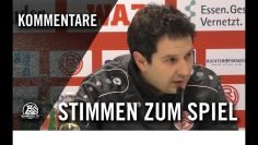 Die Stimmen zum Spiel | Rot-Weiss Essen – TV Jahn Hiesfeld (Niederrheinpokal, Halbfinale)