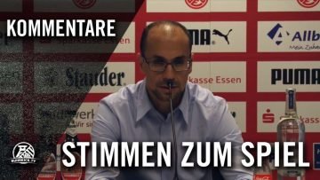 Die Stimmen zum Spiel (Rot-Weiss Essen – Sportfreunde Baumberg, 3. Runde, Niederrheinpokal 16/17)