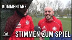 Die Stimmen zum Spiel | Roter Stern Leipzig II – Leipziger SC 1901 (22. Spieltag, Stadtklasse)