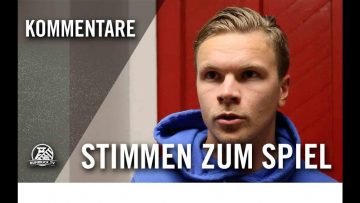 Die Stimmen zum Spiel | SC 1920 Oberhausen – Wuppertaler SV (2. Runde, Niederrheinpokal)