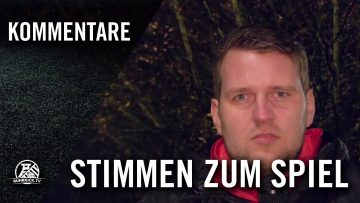 Die Stimmen zum Spiel (SC 1920 Oberhausen – SV Fortuna Bottrop 1932 e.V., Kreispokal)