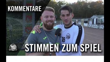 Die Stimmen zum Spiel | SC 1960 Hanau – 1. Hanauer FC (15. Spieltag, Verbandsliga Süd)