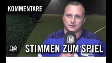 Die Stimmen zum Spiel | SC Blau-Weiß 06 Köln II – SC Borussia Lindenthal-Hohenlind Achtelfinale