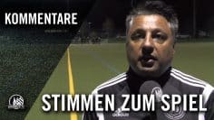 Die Stimmen zum Spiel (SC Bor. Lindenthal-Hohenlind – SF Troisdorf 05, U17, VF,  Pokal 2016/2017)