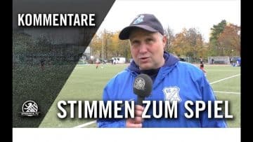 Die Stimmen zum Spiel | SC Borsigwalde U19 – SC Staaken U18 (10 Spieltag, A-Junioren Verbandsliga)