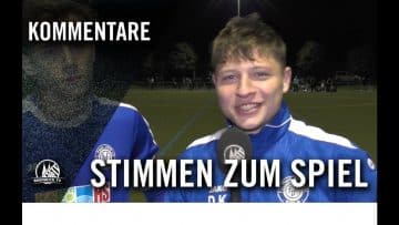 Die Stimmen zum Spiel | SC Borussia Lindenthal-Hohenlind U19– FC Pesch U19 (Halbfinale)