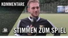 Die Stimmen zum Spiel | SC Condor U19 – TSC Wellingsbüttel U19 (24. Spieltag, A-Oberliga)