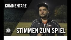 Die Stimmen zum Spiel | SC Cosmos Wedel III – SC Egenbüttel IV (12. Spieltag, Kreisklasse B3)