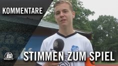 Die Stimmen zum Spiel (SC Ellerau – VfL 93 Hamburg, U17 B-Junioren, Bezirksliga 14)