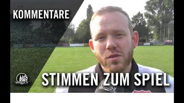 Die Stimmen zum Spiel | SC Germania Geyen – FC Rheinsüd (1. Spieltag, Bezirksliga, Staffel 1)