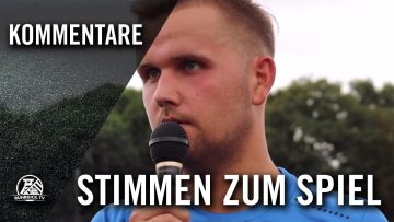 Die Stimmen zum Spiel (SC Glück-Auf Sterkrade – SC 1920 Oberhausen, Kreisliga A, Oberhausen-Bottrop)