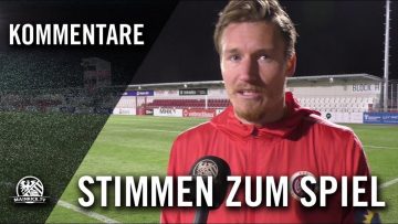 Die Stimmen zum Spiel | SC Hessen Dreieich – SV Wehen Wiesbaden (Halbfinale, Hessenpokal)