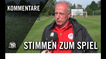 Die Stimmen zum Spiel | SC Hessen Dreieich – SG Rot-Weiss Frankfurt (33. Spieltag, Hessenliga)