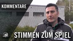 Die Stimmen zum Spiel (SC Holweide 1968 – SpVg. 1920 Flittard, U19 A-Junioren, Sonderliga)