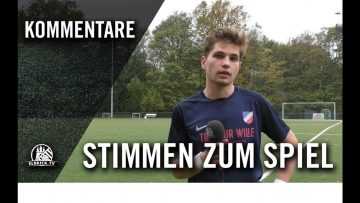 Die Stimmen zum Spiel | SC Nienstedten – SV Halstenbek-Rellingen II (13. Spieltag, Bezirksliga West)