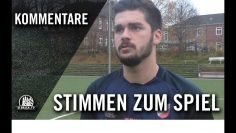 Die Stimmen zum Spiel | SC Nienstedten – SSV Rantzau (16. Spieltag, Bezirksliga West)