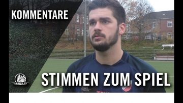 Die Stimmen zum Spiel | SC Nienstedten – SSV Rantzau (16. Spieltag, Bezirksliga West)