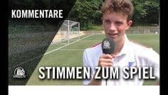 Die Stimmen zum Spiel | SC Nienstedten U17 – FC Eintracht Norderstedt U17 (21. Spieltag, B-Oberliga)