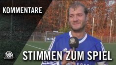 Die Stimmen zum Spiel | SC Olympia Lorsch II – TV Lampertheim II (6. Spieltag)