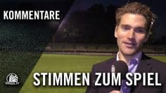 Die Stimmen zum Spiel (SC Sperber – 1. FC Quickborn, Bezirksliga Nord) | ELBKICK.TV
