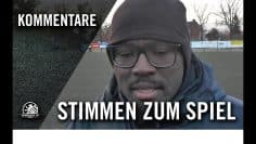 Die Stimmen zum Spiel | SC Staaken – SV Victoria Seelow (14. Spieltag, NOFV-Oberliga Nord)
