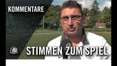 Die Stimmen zum Spiel | SC Staaken II – FV Blau-Weiss Spandau (3. Spieltag, Bezirksliga, Staffel 1)