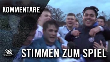 Die Stimmen zum Spiel (SC Staaken – SFC Stern 1900, Berlin-Liga) | SPREEKICK.TV