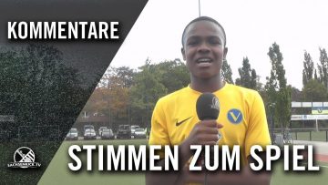 Die Stimmen zum Spiel | SC Victoria Hamburg U16 – SC Sternschanze U16 (7. Spieltag, U16-Landesliga)