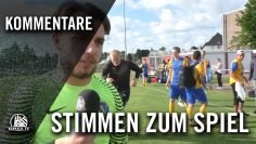 Die Stimmen zum Spiel (SC Victoria Hamburg -Rahlstedter SC, Pokal der A-Junioren)