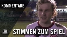 Die Stimmen zum Spiel (SC Victoria Hamburg – Concordia, Achtelfinale, Pokal der 1. Herren 2016/2017)