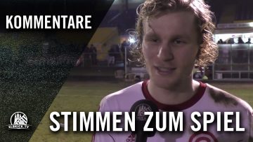 Die Stimmen zum Spiel (SC Victoria Hamburg – Concordia, Achtelfinale, Pokal der 1. Herren 2016/2017)