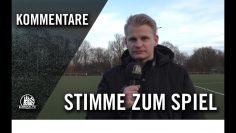 Die Stimmen zum Spiel | SC Vorwärts-Wacker 04 Billstedt – TSV Sasel (21. Spieltag, Oberliga Hamburg)