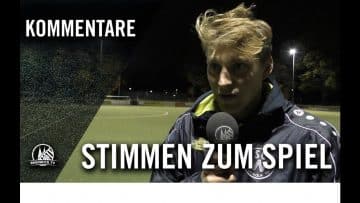 Die Stimmen zum Spiel | SC West Köln – SC Fortuna Köln (A-Junioren Mittelrheinliga, 8. Spieltag)