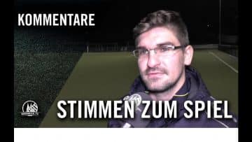 Die Stimmen zum Spiel | SC West Köln U19– SV Bergisch Gladbach 09 U19 ( A-Junioren Mittelrheinliga)