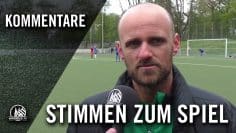 Die Stimmen zum Spiel (SC West Köln – SpVg Flittard, Kreisliga A, Staffel 1, Kreis Köln)