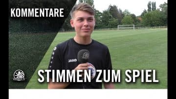Die Stimmen zum Spiel | SC Westend 01 U17 – TuS Brake U17 (Testspiel)