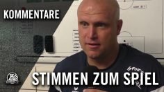 Die Stimmen zum Spiel (SC Westfalia Herne – DSC Wanne-Eickel, Westfalenliga, Staffel 2)