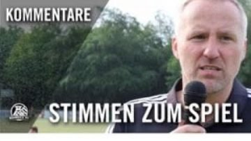 Die Stimmen zum Spiel | SF Hamborn 07 – SV Sonsbeck (32. Spieltag, Landesliga, Gruppe 2)