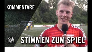 Die Stimmen zum Spiel | SF Niederwenigern – SC Union Nettetal (Hinspiel, Relegation zur Oberliga)